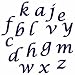 FMM Sugarcraft Alphabet Cutter Set - Script - Lower Case