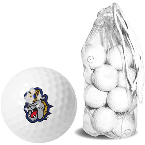 James Madison Dukes Ncaa 15 Golf Ball Clear Pack