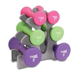 Cap Barbell SDNHS-TN020 Tone Fitness 20 lb in. Hourglass Shaped in. Dumbbells