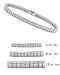 4 ct. tw. Princess Cut Diamond White Gold Tennis Bracelet