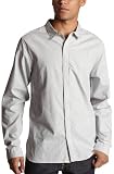 Converse by John Varvatos Men's Long Sleeve Micro Stripe Shirt,Navy,2XL