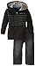 Calvin Klein Baby-Boys Infant Black Hooded Fleece with Jeans