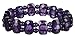 Amethyst Oval and Round Bead Stretch Bracelet, title=