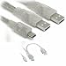 Ex-Pro USB Cable - Dual Power, 2 x Type A to mini B, USB 2.0, 2m. Provides additional USB power to high draw devices using MiniB (Eg External Hard Drives etc..)