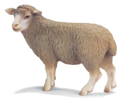 Childrens Toyshop  Toys : Standing Sheep Toy, 3.34"