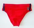 Mens Nylon/Lycra Drawstring Swimwear Bikini Brief with Seamless Front. Red or Navy Sizes 30-36