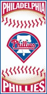 Buy MLB Centerfield Beach Towel Philadelphia Phillies - Team Sports Fan Shop Merchandise by Biederlack