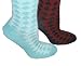 Lot of 3 Pairs Womens Diamond Pattern Crew Fashion Socks