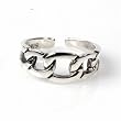 STERLING SILVER TOE RING - 6mm Chain