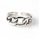 STERLING SILVER TOE RING - 6mm Chain