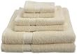 Pinzon Basics/Pike Street 100-Percent Egyptian Cotton 725-Gram 6-Piece Towel Set, Cream