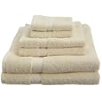 Pike Street 100-Percent Egyptian Cotton 725-Gram 6-Piece Towel Set, Cream