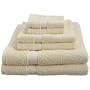 Pike Street 100-Percent Egyptian Cotton 725-Gram 6-Piece Towel Set, Cream