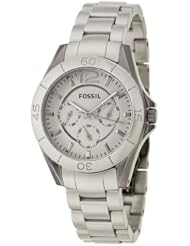 Fossil Watches, Womens Riley Ceramic Watch Stone Grey