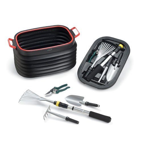 Collapsible Garden Bin with Tools - Plastic by Picnic Time