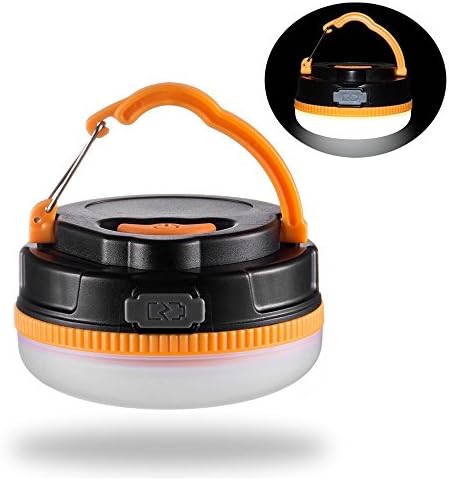 Degitel Rechargeable LED Camping Lantern, 1800mah USB Power Bank for Charging,Waterproof Hanging Camping Tent Lantern for Hiking/Fishing/Traveling/Adventures/Emergency Indoor or Outdoor(Orange)