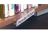 7/8 x 6 Shelf-Clip Label Holders (Lot of 10)