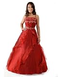Envie/Paris - 1005 LISA Abendkleid Ballkleid 1-teilig in Weinrot Gr.38-50
