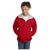 Port Authority Youth Team Jacket Small - Red/Light Oxford