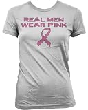 Real Men Wear Pink, Juniors T-shirt, Breast Cancer Awareness Juniors Shirt, Small, Lt-Blue Real Men Wear Pink, Juniors T-shirt, Breast Cancer Awareness Juniors Shirt, Small, Lt-Blue