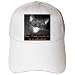 B&W Halloween Black Cat Yawning - Adult Baseball Cap