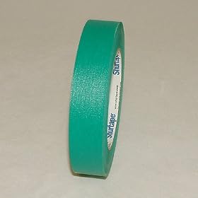 Shurtape CP-632 Colored Masking Tape: 1 in. x 60 yds. (Green)