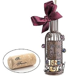 Wine Bottle & Cork Christmas Tree Decoration - Special Gift Label Inside