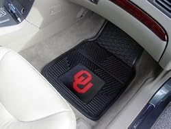 NCAA University of Oklahoma Collegiate Heavy Duty 2-Piece Vinyl Car Mats