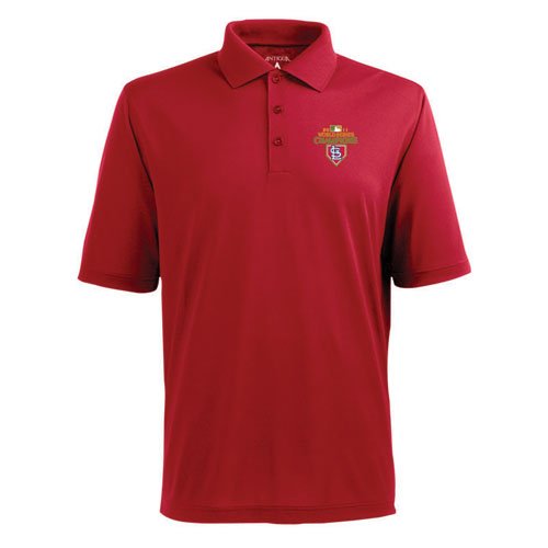 St. Louis Cardinals W.S. Champs Pique Xtra Lite Polo Shirt (Team Color) - XX-Large