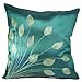 That's Perfect! Lotus Leaves Decorative Silk Throw Pillow Sham - Fits 18