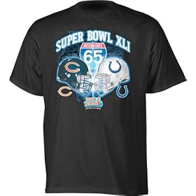 Chicago Bears vs. Indianapolis Colts Super Bowl XLI I-65 Dueling T-Shirt