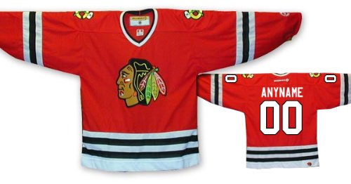 Buy ANYNAME #00 Chicago Blackhawks CCM 550 Series Replica NHL Hockey Jersey (NHLPA Certified Custom...