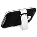 Snap-on Case compatible with Apple iPhone 3G / 3GS , Black with Chrome Stand