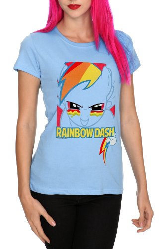Best Price My Little Pony Rainbow Dash Face Girls T-Shirt