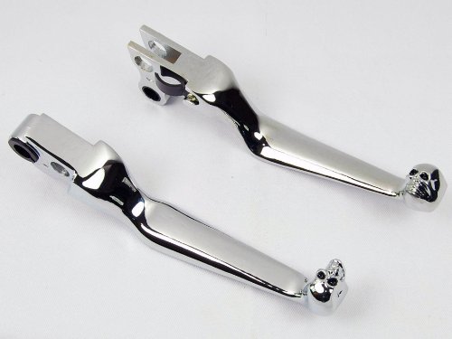 Harley Davidson Skull Chrome Brake Clutch Levers