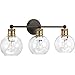 Progress Lighting P300051-020 3-Lt. Bath & Vanity, Antique Bronze
