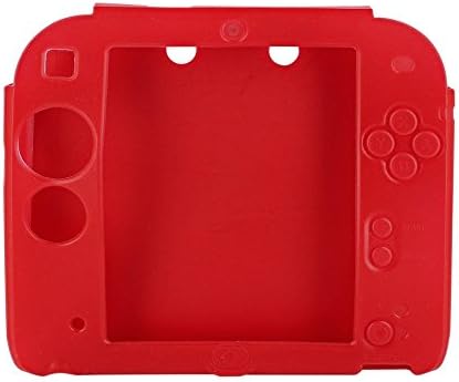 Eachgo High quality Soft Silicone Skin Case Cover for Nintendo 2DS (red)
