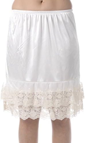 Layers and Lace Lace Slip Extender White Small