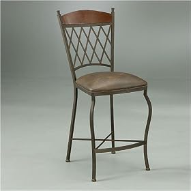 Pastel Furniture DN 210 AR - MN 649 Danbury 26 Inch Rust Counter Stool w  Florentine... by Pastel