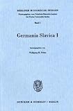 Produkt-Bild: Germania Slavica I