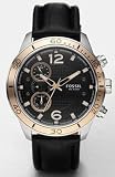 Fossil Chronograph Rose Gold Dial Watch Watch