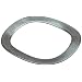 Wave Washers, High Carbon Steel, 3 Waves, Inch, 0.44" ID, 0.618" OD, 0.008" Thick, 0.025" Compressed Height, 3lbs Load, (Pack of 10)