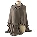 Ruffle Trim Knit Poncho-like Shawl Wrap. 44