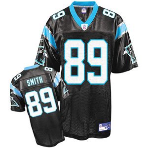Carolina Panthers Steve Smith Reebok Replica Team Color Jersey - Large