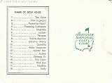 Masters Augusta National Golf Course Scorecard - Dirty