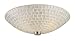 Elk 10139/2SLV Fusion 2-Light Semi-Flush In Satin Nickel with Silver Mosaic Glass