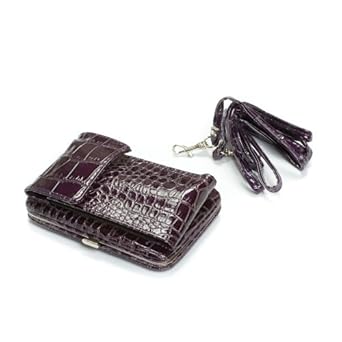 Purple Mini Purse Wallet w/ Cell Phone Case Pocket