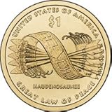 2010 D Mint Sacagawea Native American Golden  Dollar Uncirculated Coin