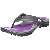 crocs Modi Flip Sandal,Graphite/Dahlia,Women's 14 M US/Men's 12 M US