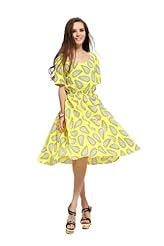 Elbow Length Sleeves Linen  Dress